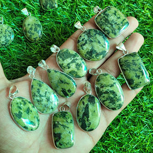 อัญมณีทรงหลังเบี้ยแบบชาวแคนาดาจี้โลหะหยกแคนาดา - Product Image 1