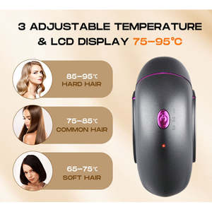 Cepillo Alisador de Cabello Portátil de 1500 mAh con 3 Ajustes de Temperatura, Función de Apagado Automático, Mango de Plástico para Peinar y Alisar - Product Image 5
