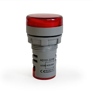 AEK-Tech BJ-22VMS Mini voltmètre numérique AC 22 mm 60-500 V LED rouge - Product Image 2