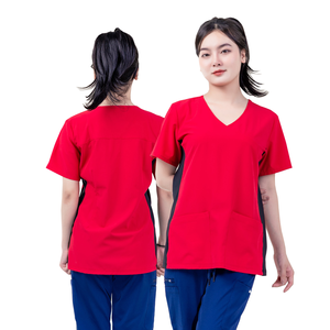 Conjunto de Uniformes Médicos Unisex de Lona Cómodos para Enfermeras, Ropa de Trabajo para Hospitales y Atención Médica Comunitaria, Personalizables para Detección de Agujas - Product Image 2