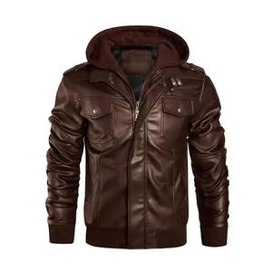 Chaquetas de Cuero para Hombre y Mujer, Nuevo Estilo, MOQ Bajo, Logotipo Personalizado, Último Modelo, Calidad Premium Completa, Revestimiento Antibacteriano de Piel - Product Image 1