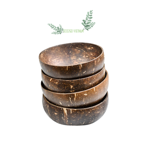 ชามมะพร้าวดิบเป็นมิตรกับสิ่งแวดล้อมชุดครัวออร์แกนิกธรรมชาติ 100% ทําด้วยมือจากกะลามะพร้าวที่ผลิตในเวียดนาม - Product Image 3