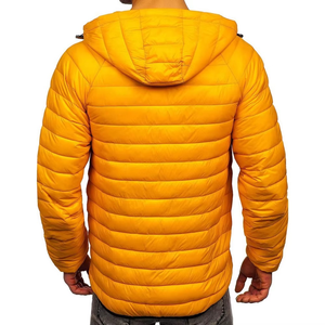 Veste matelassée d'hiver coupe-vent en polyester 100% léger personnalisé ODM avec fermeture éclair pour hommes - Product Image 2