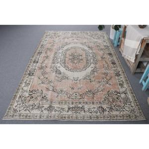 Turkish Rug, Large 5.5x8.4 ft Rug, <b>Brown</b> Solid Rug - Product Image 1