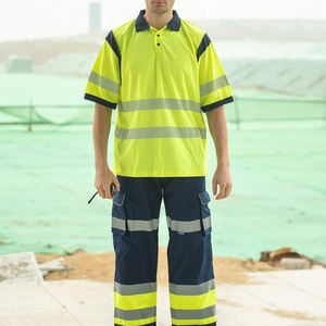 Vente en gros vêtements de travail de sécurité haute visibilité OEM, polo vert avec bande réfléchissante, vêtements de travail de sécurité à manches longues pour la sécurité - Product Image 3