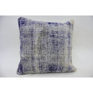 หมอนผ้าวูลสีม่วงลายวินเทจแบบวินเทจผ้าโมเสคผ้าคอตปะต่อลายองุ่นขนาด18X18นิ้วเทคนิคการทอ - Product Image 1