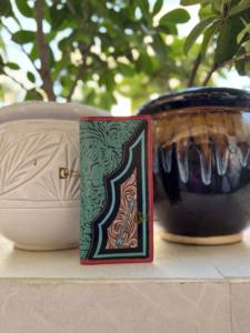 Cartera turquesa con estilo para hombre, soporte largo para efectivo RFID, forro de nailon, gran capacidad, estilo occidental, regalo de moda para él - Product Image 4