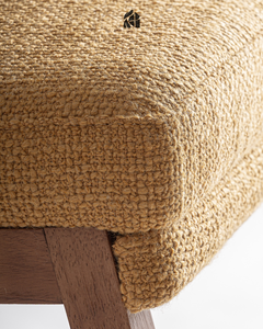 Silla de Comedor Zelvarielle de Madera de Teca Sólida de Lujo, Muebles de Comedor Premium Hechos a Mano, Elegantes y Modernos de Mediados de Siglo, con Microfibra - Product Image 5