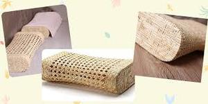 หมอนหวายเป็นมิตรกับสิ่งแวดล้อมน้ำหนักเบานุ่มและระบายอากาศเหมาะสำหรับพื้นที่ชนบทหรือ Boho เพิ่มพื้นผิวธรรมชาติให้กับพื้นที่อยู่อาศัย - Product Image 2