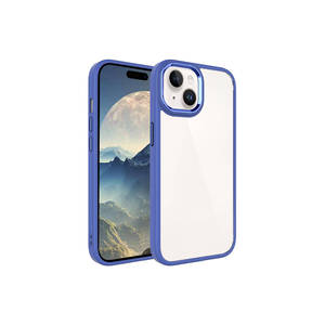 Étui en silicone chromé de luxe série ASMA pour iPhone 15 Plus, coque de protection souple liquide avec design élégant 'INS' - Product Image 1