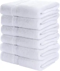 Juego de toallas de baño de secado rápido de 100% algodón para juegos de toallas y paños de baño, toallas de spa y gimnasio, absorción de calidad de Hotel suave