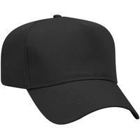 Casquette de baseball sportive légère et respirante de haute qualité, 5 panneaux, couleur noire personnalisée, imperméable, broderie 3D, bouton à rivets