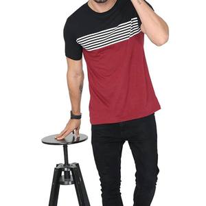 Camiseta de Hombre de Color Sólido de Última Moda para Adultos, Venta al por Mayor, Diseño Personalizado OEM, Secado Rápido, Lisa, Holgada, Deportiva - Product Image 3