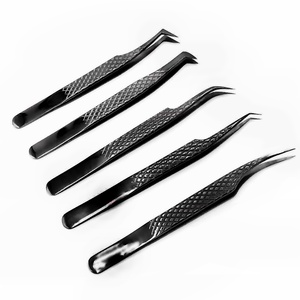 Pinzas de Aislamiento para Extensión de Pestañas RMI Profesionales de 90 Grados, de Acero Inoxidable Rosa, con Puntas de Fibra - Product Image 3