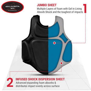 Nouveauté : Meilleur fournisseur 2025 – Protège-poitrine de boxe en cuir PU de qualité supérieure, équipement de combat par ABDULLAH MARTIAL ARTS - Product Image 4