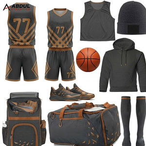 Kit de basketball athlétique en tissu doux et léger, coupe confortable, idéal pour la course à pied, les séances de gym, l'entraînement sportif et les matchs. - Product Image 1