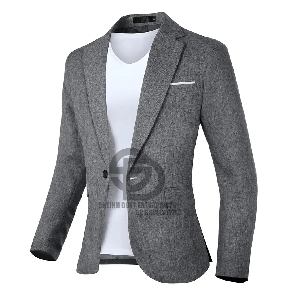 Manufacturing Custom Color Mens Casual Suit Slim Fit Blazer Jackets Lightweight Fashion Sports Coats One Button