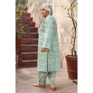 Camisa de Lino Estampada de 1 Pieza SL-52056 con Decoración de Borlas - Product Image 3