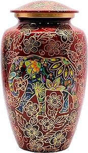 Urna Funeraria Metálica en Forma de Corazón Pow Print con Efecto de Chispa, Elegante Soporte de Aluminio para Guardar Cenizas Humanas - Product Image 3