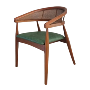 Fauteuil à bascule écologique le plus vendu pour salon, avec accents en rotin et bois massif, siège en mousse, design moderne pour maison, villa, hôtel - Product Image 4
