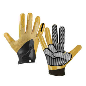 2024 nouveauté conception d'équipe personnalisée confortable doux collant paume en caoutchouc récepteur américain gants de Football - Product Image 1