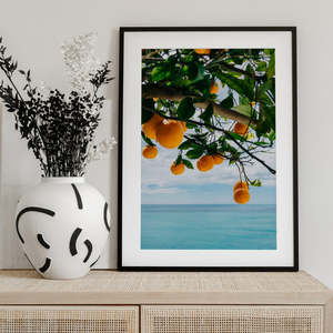 Impression sur toile style design côtier, Oranges de la côte d'Amalfi IV - Product Image 6
