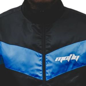 <b>Mens</b> Color Block Track <b>Jacket</b> Zip Front Lightweight Windbreaker Casual Streetwear Athletic Outerwear - Product Image 3