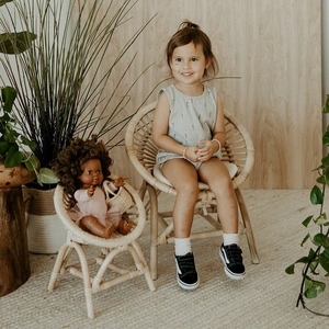 เก้าอี้หวายมือสีรุ้งสำหรับเด็ก-ที่นั่งธรรมชาติสำหรับเด็กวัยหัดเดินและเด็ก | ดีไซน์เป็นมิตรกับสิ่งแวดล้อมและทันสมัย - Product Image 6