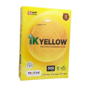 IK Plus Copy Paper Multi-Purpose A4 Size 70-80gsm Chamex Bond Papier d'impression en jaune - Product Image 4