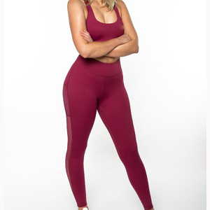 กางเกงโยคะผู้หญิง ดีไซน์เนื้อผ้านุ่มสบาย ระบายอากาศได้ดี เหมาะสำหรับออกกำลังกาย วัสดุคุณภาพดีที่สุด บริการ OEM กางเกงเลกกิ้งผู้หญิง - Product Image 5