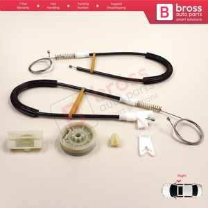 Kit de réparation de lève-vitre BWR297, porte droite pour Megane MK1 X64 DA0/1 Coupé 1996-2003 2/3 portes 7700834393 - Product Image 3