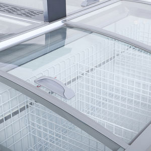 Congelador de exhibición de Isla de supermercado de gran capacidad para alimentos congelados, carne y helados - Product Image 4