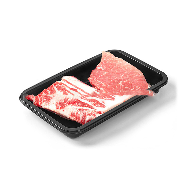 Custom Disposable PP Plastic Tray Oyster Beef Frozen Meat Thermoformed Food Trays