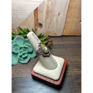 James Mannygoats <b>Statement</b> <b>Ring</b> Multi Stone Natural Gemstone and Sterling <b>Silver</b> Size 6.5 Everyday Wear Geometry Design - Product Image 2