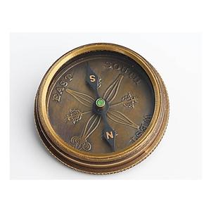 Boussole vintage en laiton, style antique, boussole de navigation pour les voyages, le camping, la randonnée, la décoration nautique et les cadeaux - Product Image 1