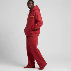 Ventes en gros de survêtements pour hommes en molleton 100% coton imprimé personnalisé, respirant, de style streetwear, surdimensionné, poids moyen 2 - Product Image 6