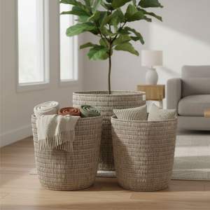 COLLECTION WS PANIER EN ROTIN ARTISANAT - Product Image 3