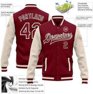 Custom Brand Baseball Varsity <b>Outdoor</b> Sports Winter Leather Jacket For Men Varsity Jacket College Baseball Jacket For Men - Product Image 2