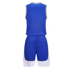 Uniforme d'équipe de basketball pour hommes de qualité supérieure, comprenant un short en jersey respirant, léger et durable, idéal pour le sport - Product Image 4