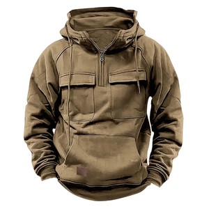 Haute qualité bouffée impression ligne noire étiquette 100% coton éponge française Streetwear LOGO personnalisé sweats à capuche pour hommes - Product Image 4