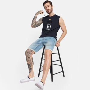 Nardon Apparel Vente en gros Design personnalisé Short en jean pour homme Canvas Taille moyenne Style sportif Chaud Motif solide 100% Coton Respirant - Product Image 1