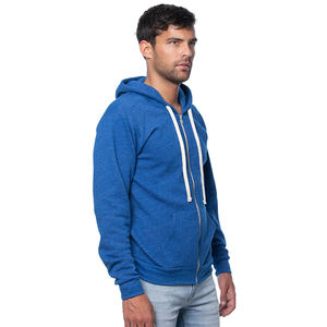 Bella Canvas Unisex B3939 Tri-Blend Hoodie 100% algodón bordado Diseño impresión Digital teñido liso para invierno - Product Image 3
