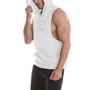 Débardeur à capuche personnalisé avec logo Hip Hop pour hommes, pour la musculation et la salle de sport, en tissu de coton doux de qualité, multicolores, respirant, grandes tailles - Product Image 6