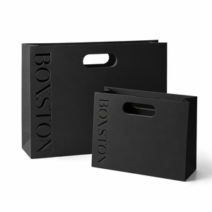 <span class=keywords><strong>Bolsas</strong></span> de Papel para Compras de Ropa y Zapatos, con Logotipo en Relieve de Lujo, Diseño de Moda, Asa Troquelada, Ecológicas y Personalizadas, Gran Venta - Product Image 2