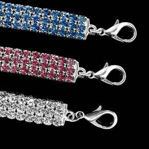 Collar de Lujo para Perro con Diamantes de Imitación, Material de Aleación de Satén Ligero, con Cuero de Lujo, Poliéster, Silicona y PU para Mascotas - Product Image 4