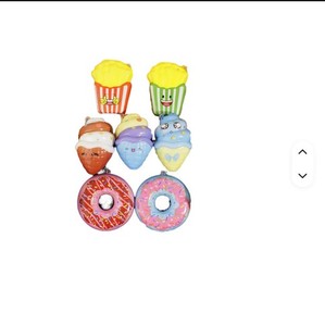 Porte-clés en mousse PU style Pop Art, design Kawaii, anti-stress, avec frites, chien, beignet, balle et hamburger, pour enfants de 5 à 7 ans - Product Image 3