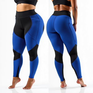 Leggings Deportivos de Cintura Alta para Mujer, de Buena Calidad, Sin Costuras, Transpirables, de Algodón y Fibra de Bambú, Tallas y Colores Personalizados - Product Image 2