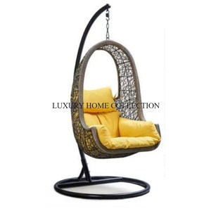 Lo último en columpios de ratán de madera de calidad superior para salas de estar con diseños vintage únicos y construcción de metal confiable - Product Image 3