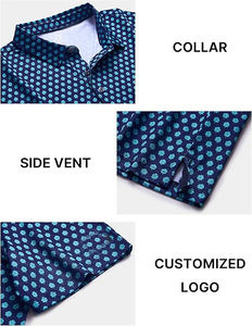 Gimnasio de rendimiento para hombres apto para polos ropa de entrenamiento de secado rápido y transpirable con patrón sólido entrenamiento deportivo trajes Casuales - Product Image 3