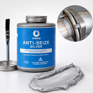 Grasa Plateada Antiadherente Vnovo de Alta Temperatura, 450g, Lubricante Automotriz para Protección de Piezas Metálicas - Product Image 3